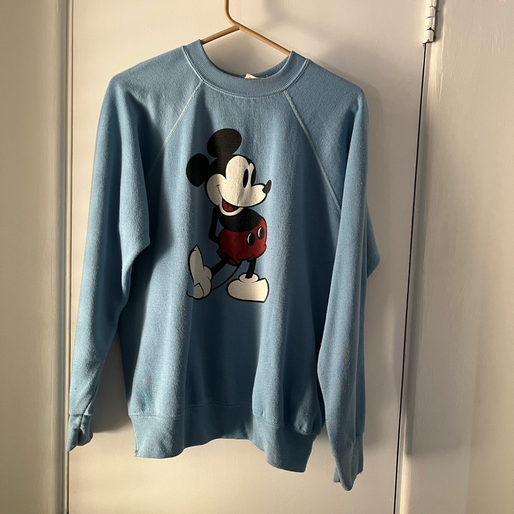 Disney Adult Blue Vintage Mickey Mouse Sweater- Los Angeles 😇